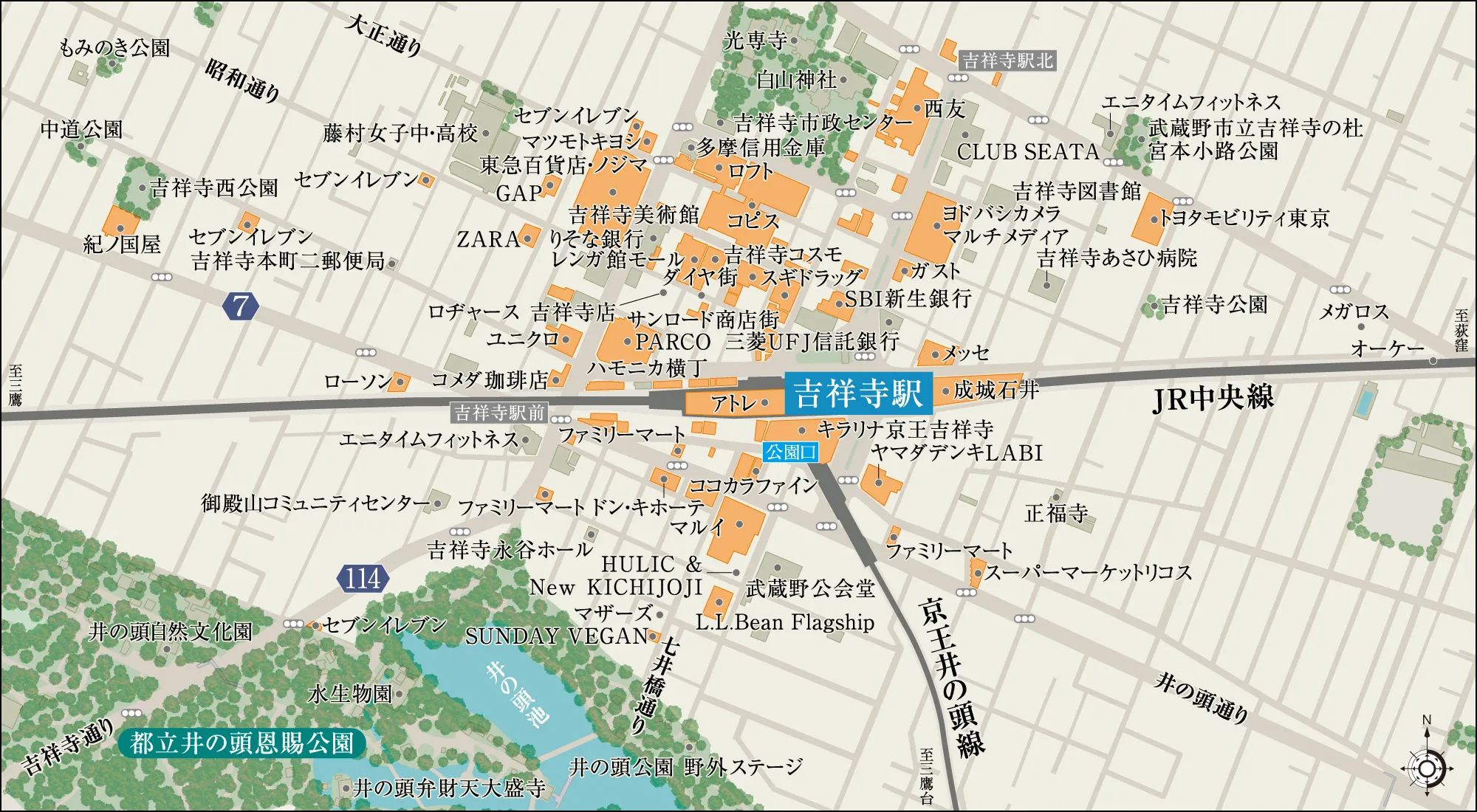 吉祥寺マップ